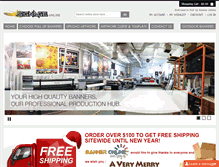 Tablet Screenshot of 24pullupbanner.com.au